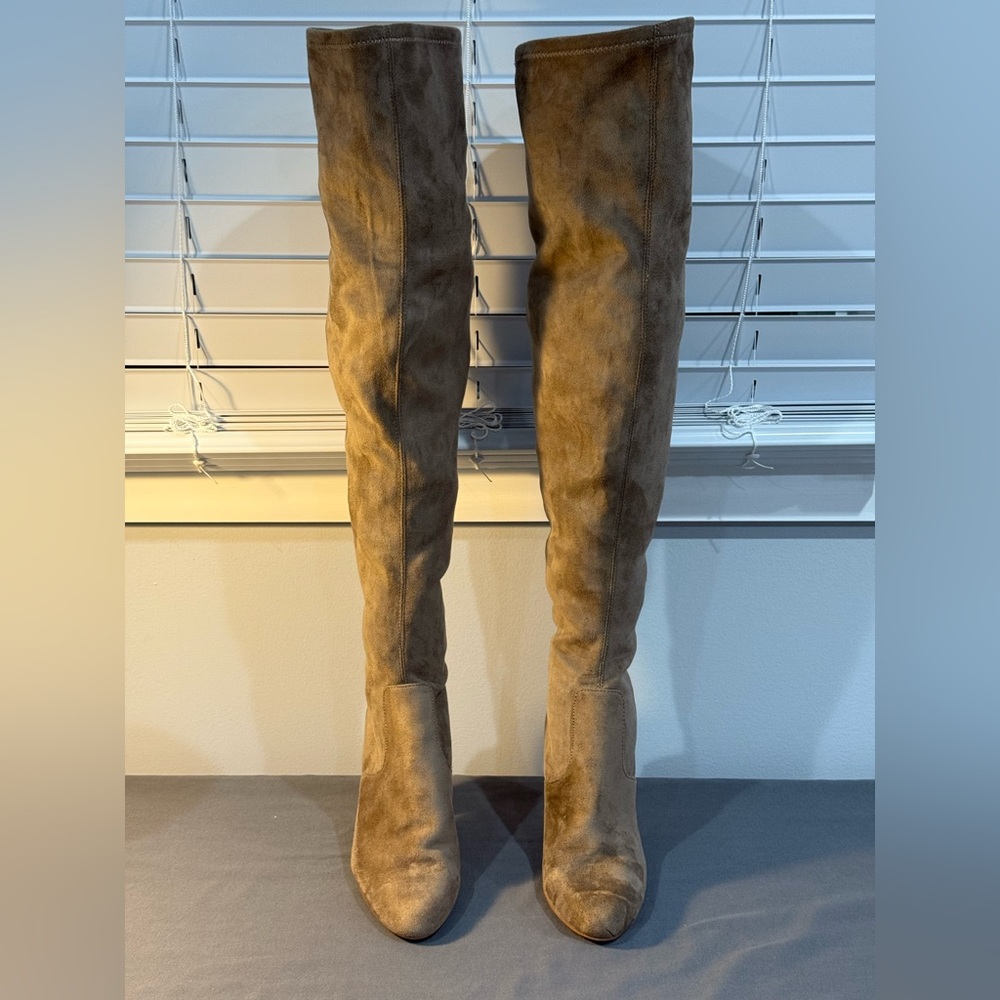 Steve Madden Brown Suede Over the Knee Boots